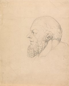 Socrates, een visionair hoofd door William Blake